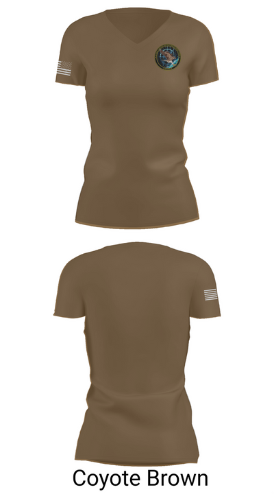 Naval Computer and Telecoms Station 86798210 Women's Short Sleeve V-neck Shirt - 8