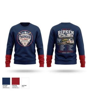Crew Neck Sweatshirt, Charlotte Thunder, Baseball, Teamtime, Team time, sublimation, custom sports apparel, team uniforms, spirit wear, spiritwear, sports uniforms, custom shirts, team store, custom team store, fundraiser sports, apparel fundraiser
