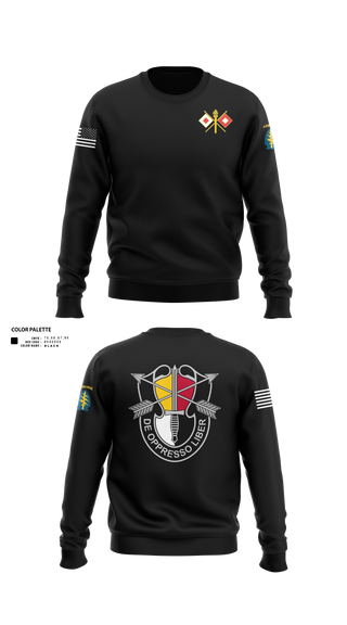 Crew Neck Sweatshirt, HHC 3SFG, Army, Teamtime, Team time, sublimation, custom sports apparel, team uniforms, spirit wear, spiritwear, sports uniforms, custom shirts, team store, custom team store, fundraiser sports, apparel fundraiser
