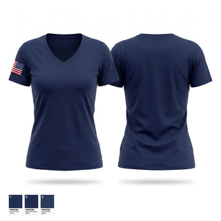 Womens Short Sleeve Vneck Shirt, Fire district13, Fire Department, Teamtime, Team time, sublimation, custom sports apparel, team uniforms, spirit wear, spiritwear, sports uniforms, custom shirts, team store, custom team store, fundraiser sports, apparel fundraiser