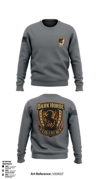 Crew Neck Sweatshirt, Echo Company, 1-227 AB, 1ACB, 1CD, , Teamtime, Team time, sublimation, custom sports apparel, team uniforms, spirit wear, spiritwear, sports uniforms, custom shirts, team store, custom team store, fundraiser sports, apparel fundraiser