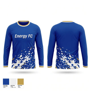 Long Sleeve Performance Shirt, Energy FC, Men's Soccer, Teamtime, Team time, sublimation, custom sports apparel, team uniforms, spirit wear, spiritwear, sports uniforms, custom shirts, team store, custom team store, fundraiser sports, apparel fundraiser