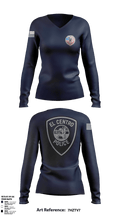 El Centro Police Department SWAT 88532386 Women's Long Sleeve V-neck Shirt - 1