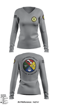 Muscogee Nation Special Operations 96454937 Women's Long Sleeve V-neck Shirt - 2 (2)