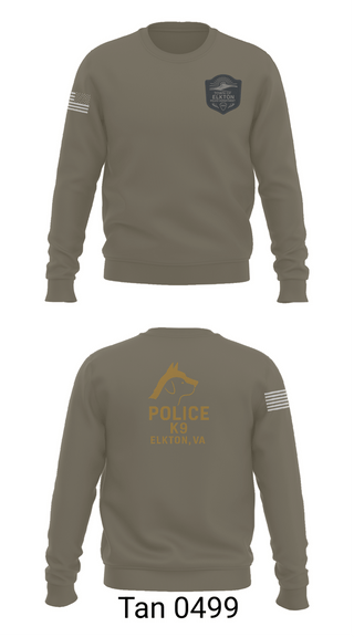 Crew Neck Sweatshirt, Elkton Police, Police, Teamtime, Team time, sublimation, custom sports apparel, team uniforms, spirit wear, spiritwear, sports uniforms, custom shirts, team store, custom team store, fundraiser sports, apparel fundraiser