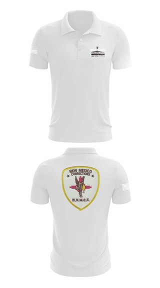 Short Sleeve Performance Polo, New Mexico Corrections Department, Police, Teamtime, Team time, sublimation, custom sports apparel, team uniforms, spirit wear, spiritwear, sports uniforms, custom shirts, team store, custom team store, fundraiser sports, apparel fundraiser