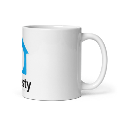Investy 11461378 White Glossy Mug - Large