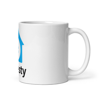 Investy 11461378 White Glossy Mug - Medium
