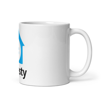 Investy 11461378 White Glossy Mug - Medium
