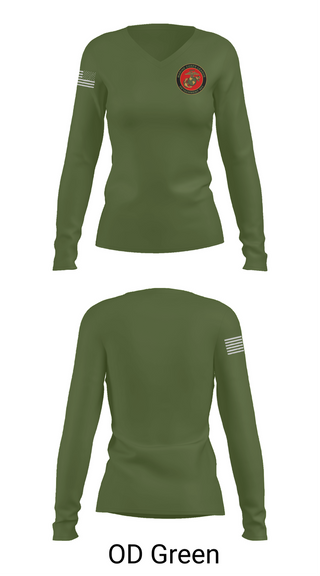 Womens Long Sleeve Vneck Shirt, Marine Corps League Casa Grande Detachment 901, , Teamtime, Team time, sublimation, custom sports apparel, team uniforms, spirit wear, spiritwear, sports uniforms, custom shirts, team store, custom team store, fundraiser sports, apparel fundraiser