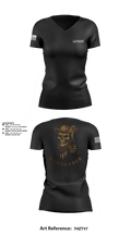 1776 Military Police Company 76932134 Women's Short Sleeve V-neck Shirt - 11