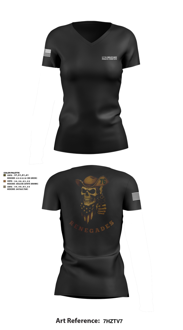 Womens Short Sleeve Vneck Shirt, 1776 Military Police Company, , Teamtime, Team time, sublimation, custom sports apparel, team uniforms, spirit wear, spiritwear, sports uniforms, custom shirts, team store, custom team store, fundraiser sports, apparel fundraiser