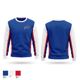 Crew Neck Sweatshirt, Buffalo Bills Wheelchair Football, Ice Hockey, Teamtime, Team time, sublimation, custom sports apparel, team uniforms, spirit wear, spiritwear, sports uniforms, custom shirts, team store, custom team store, fundraiser sports, apparel fundraiser