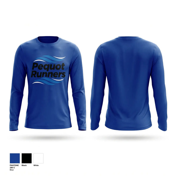 Long Sleeve Performance Shirt, Pequot Running Club, Spirit Store, Teamtime, Team time, sublimation, custom sports apparel, team uniforms, spirit wear, spiritwear, sports uniforms, custom shirts, team store, custom team store, fundraiser sports, apparel fundraiser