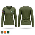 Criminal Intelligence and Threat Team Women's Long Sleeve V-neck Shirt - 1