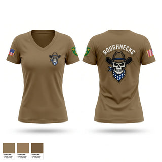 Womens Short Sleeve Vneck Shirt, HHC, 18 MP BDE, Army, Teamtime, Team time, sublimation, custom sports apparel, team uniforms, spirit wear, spiritwear, sports uniforms, custom shirts, team store, custom team store, fundraiser sports, apparel fundraiser