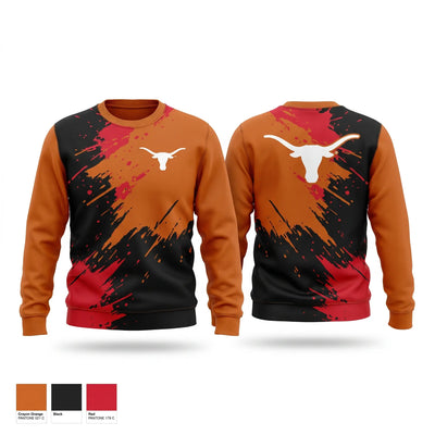 Lazbuddie longhorns Crew Neck Sweatshirt - 1