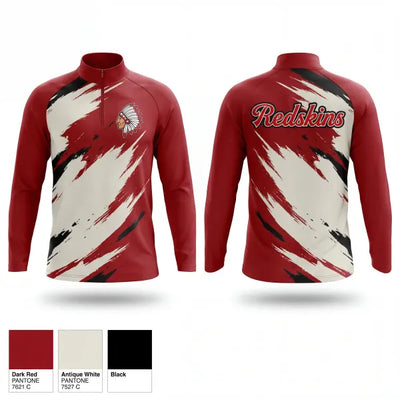 Kingston Redskins 73301688 Quarter Zip Jacket - 1