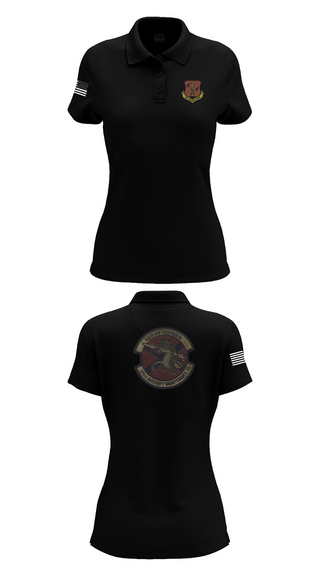 Womens Short Sleeve Performance Polo, 125th Tactical Aircraft Maintenance SQ, , Teamtime, Team time, sublimation, custom sports apparel, team uniforms, spirit wear, spiritwear, sports uniforms, custom shirts, team store, custom team store, fundraiser sports, apparel fundraiser