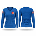 Miami Fire Rescue Women's Long Sleeve V-neck Shirt - 1