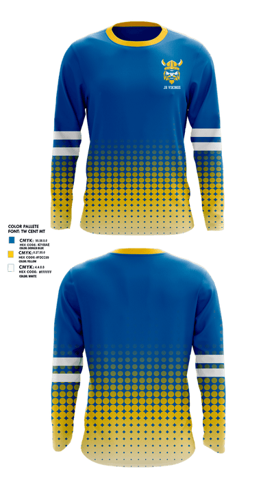 Jr Vikings 70392092 Long Sleeve Performance Shirt 1