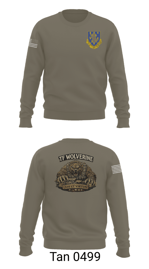 Crew Neck Sweatshirt, 3-337 TSBN, Army, Teamtime, Team time, sublimation, custom sports apparel, team uniforms, spirit wear, spiritwear, sports uniforms, custom shirts, team store, custom team store, fundraiser sports, apparel fundraiser