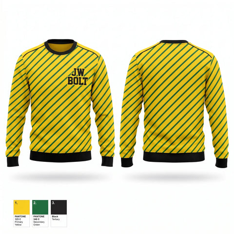 Crew Neck Sweatshirt, JW Bolt, Track & Field, Teamtime, Team time, sublimation, custom sports apparel, team uniforms, spirit wear, spiritwear, sports uniforms, custom shirts, team store, custom team store, fundraiser sports, apparel fundraiser