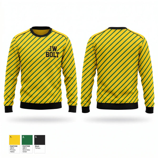 Crew Neck Sweatshirt, JW Bolt, Track & Field, Teamtime, Team time, sublimation, custom sports apparel, team uniforms, spirit wear, spiritwear, sports uniforms, custom shirts, team store, custom team store, fundraiser sports, apparel fundraiser