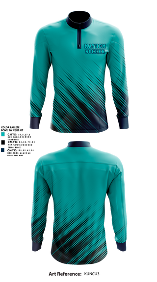 Quarter Zip Jacket, Mayhem, Men's Soccer, Teamtime, Team time, sublimation, custom sports apparel, team uniforms, spirit wear, spiritwear, sports uniforms, custom shirts, team store, custom team store, fundraiser sports, apparel fundraiser