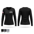 Fayetteville Police K-9 Unit Women's Long Sleeve V-neck Shirt - 1