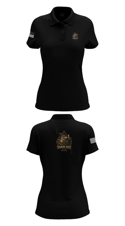 MESG1 TEAM 707 61403527 Women's Short Sleeve Performance Polo  - 33