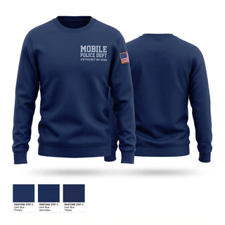 Crew Neck Sweatshirt, Mobile police dept 4th precinct 3rd Squad, Police, Teamtime, Team time, sublimation, custom sports apparel, team uniforms, spirit wear, spiritwear, sports uniforms, custom shirts, team store, custom team store, fundraiser sports, apparel fundraiser