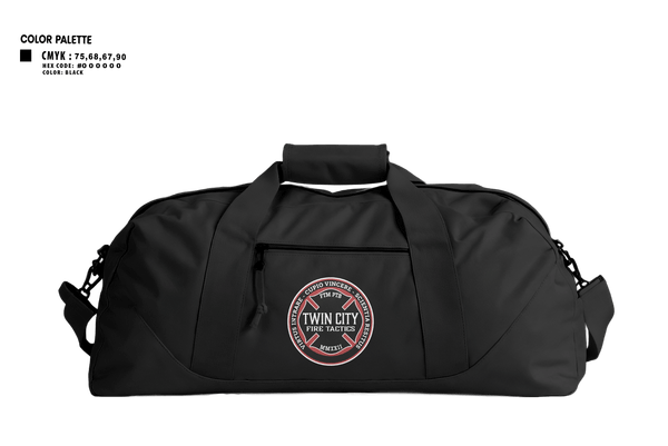 Duffle Bag, Twin City Fire Tactics, Fire Department, Teamtime, Team time, sublimation, custom sports apparel, team uniforms, spirit wear, spiritwear, sports uniforms, custom shirts, team store, custom team store, fundraiser sports, apparel fundraiser