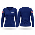 Bridgeport Police Women's Long Sleeve V-neck Shirt - 1