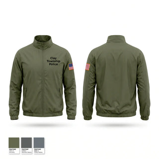 Windbreaker, Clay Township Police, Police, Teamtime, Team time, sublimation, custom sports apparel, team uniforms, spirit wear, spiritwear, sports uniforms, custom shirts, team store, custom team store, fundraiser sports, apparel fundraiser