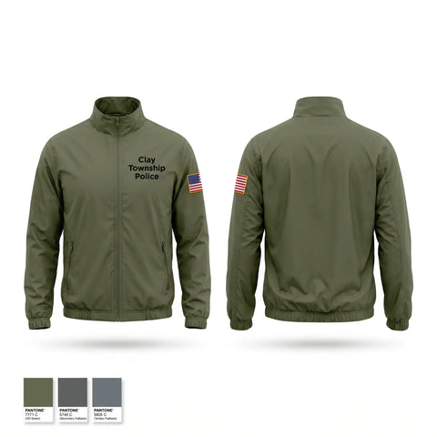 Windbreaker, Clay Township Police, Police, Teamtime, Team time, sublimation, custom sports apparel, team uniforms, spirit wear, spiritwear, sports uniforms, custom shirts, team store, custom team store, fundraiser sports, apparel fundraiser