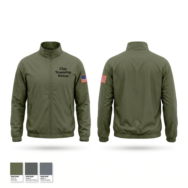 Windbreaker, Clay Township Police, Police, Teamtime, Team time, sublimation, custom sports apparel, team uniforms, spirit wear, spiritwear, sports uniforms, custom shirts, team store, custom team store, fundraiser sports, apparel fundraiser