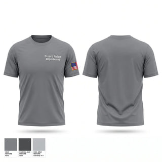 Short Sleeve Performance Shirt, Cresco Police Department, Police, Teamtime, Team time, sublimation, custom sports apparel, team uniforms, spirit wear, spiritwear, sports uniforms, custom shirts, team store, custom team store, fundraiser sports, apparel fundraiser