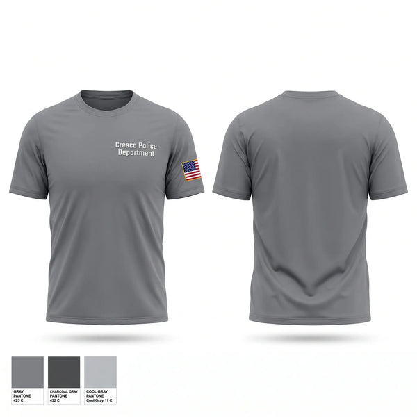 Short Sleeve Performance Shirt, Cresco Police Department, Police, Teamtime, Team time, sublimation, custom sports apparel, team uniforms, spirit wear, spiritwear, sports uniforms, custom shirts, team store, custom team store, fundraiser sports, apparel fundraiser