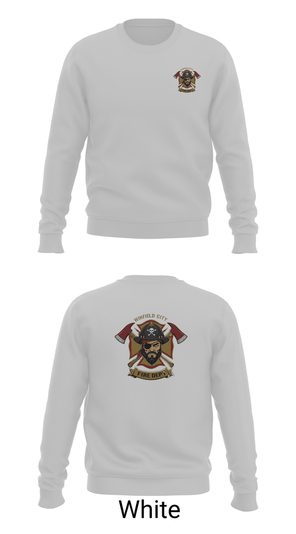 Crew Neck Sweatshirt, Winfield, Fire Department, Teamtime, Team time, sublimation, custom sports apparel, team uniforms, spirit wear, spiritwear, sports uniforms, custom shirts, team store, custom team store, fundraiser sports, apparel fundraiser
