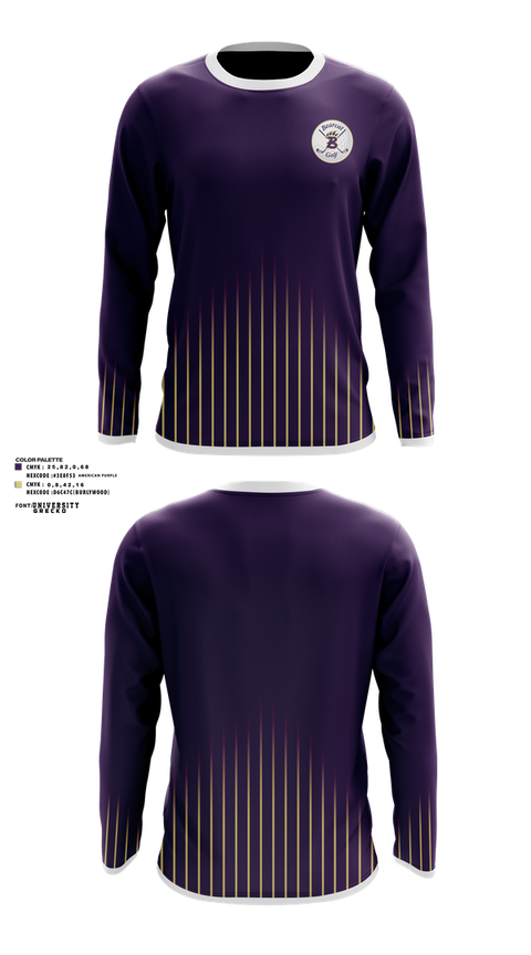 Long Sleeve Performance Polo, Bainbridge Bearcats Golf, Golf, Teamtime, Team time, sublimation, custom sports apparel, team uniforms, spirit wear, spiritwear, sports uniforms, custom shirts, team store, custom team store, fundraiser sports, apparel fundraiser
