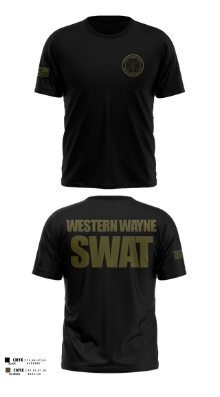 Short Sleeve Performance Shirt, Western Wayne SWAT Snipers, Police, Teamtime, Team time, sublimation, custom sports apparel, team uniforms, spirit wear, spiritwear, sports uniforms, custom shirts, team store, custom team store, fundraiser sports, apparel fundraiser