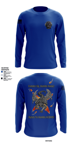 Long Sleeve Performance Shirt, 608 ACOMS, Air Force, Teamtime, Team time, sublimation, custom sports apparel, team uniforms, spirit wear, spiritwear, sports uniforms, custom shirts, team store, custom team store, fundraiser sports, apparel fundraiser