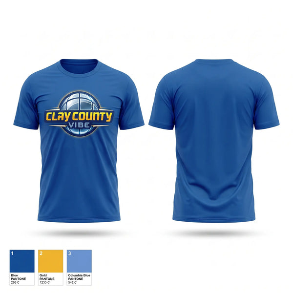 Short Sleeve Performance Shirt, Clay County Vibe, Men's Basketball, Teamtime, Team time, sublimation, custom sports apparel, team uniforms, spirit wear, spiritwear, sports uniforms, custom shirts, team store, custom team store, fundraiser sports, apparel fundraiser