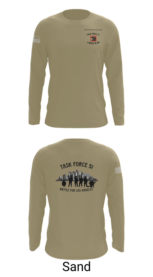 Long Sleeve Performance Shirt, 1-185th IN BN, , Teamtime, Team time, sublimation, custom sports apparel, team uniforms, spirit wear, spiritwear, sports uniforms, custom shirts, team store, custom team store, fundraiser sports, apparel fundraiser