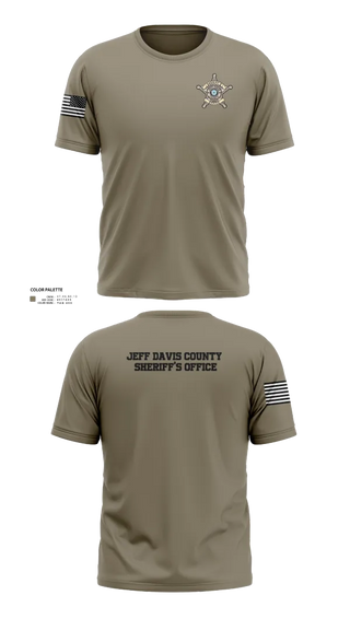Old School Cotton Feel Shirt, Jeff Davis County Sheriff’s Office, Police, Teamtime, Team time, sublimation, custom sports apparel, team uniforms, spirit wear, spiritwear, sports uniforms, custom shirts, team store, custom team store, fundraiser sports, apparel fundraiser