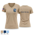 CAP GA-160 91319418 Women's Short Sleeve V-neck Shirt - 1