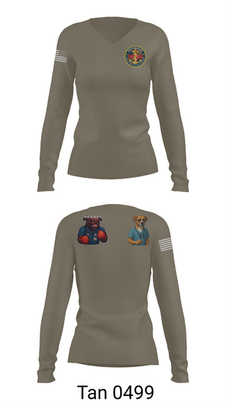 Womens Long Sleeve Vneck Shirt, USS Boxer, , Teamtime, Team time, sublimation, custom sports apparel, team uniforms, spirit wear, spiritwear, sports uniforms, custom shirts, team store, custom team store, fundraiser sports, apparel fundraiser