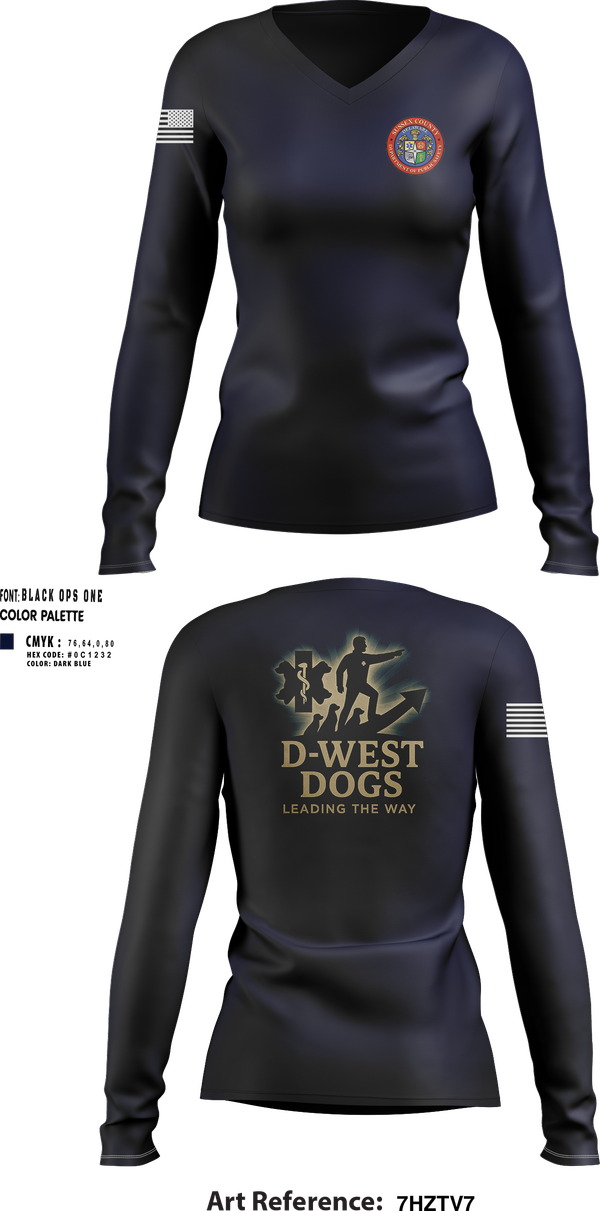 Womens Long Sleeve Vneck Shirt, Sussex County Paramedics, , Teamtime, Team time, sublimation, custom sports apparel, team uniforms, spirit wear, spiritwear, sports uniforms, custom shirts, team store, custom team store, fundraiser sports, apparel fundraiser