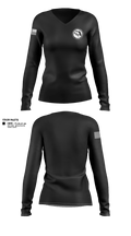 Florida Department of Corrections 76074313 Women's Long Sleeve V-neck Shirt - 5